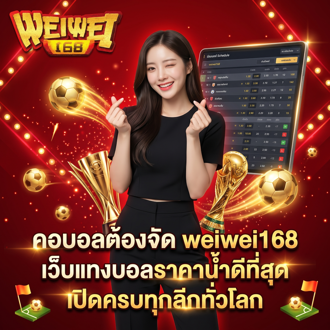 คอบอลต้องจัด weiwei168 เว็บแทงบอลราคาน้ำดีที่สุด เปิดครบทุกลีกทั่วโลก